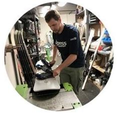 profile picture of david working on skis