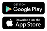 google play and app store logo